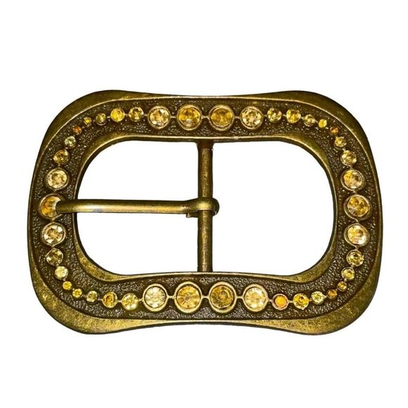 Vintage Rounded Rectangle Belt Buckle - Bid Now = Discounted Shipping - Picture 5 of 9